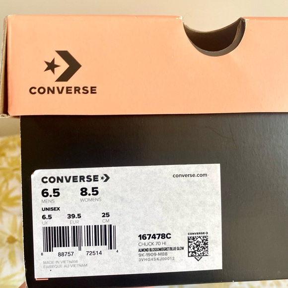 GOLF LE FLEUR CHUCK 70 ALMOND BLOSSOM/EGRET/BLUE GROW - WITH BOX, BAG, AND LACES - Picture 8 of 8